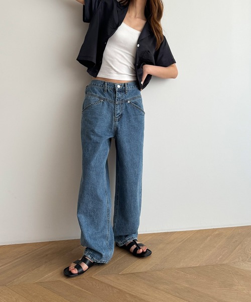 CANAL JEAN El mar　ペインターデニムパンツ キャナルジーン CANAL JEAN El mar ペインターデニムパンツ