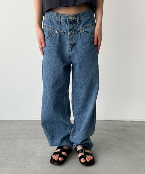 キャナルジーン CANAL JEAN El mar カーブデニムパンツ （ライト