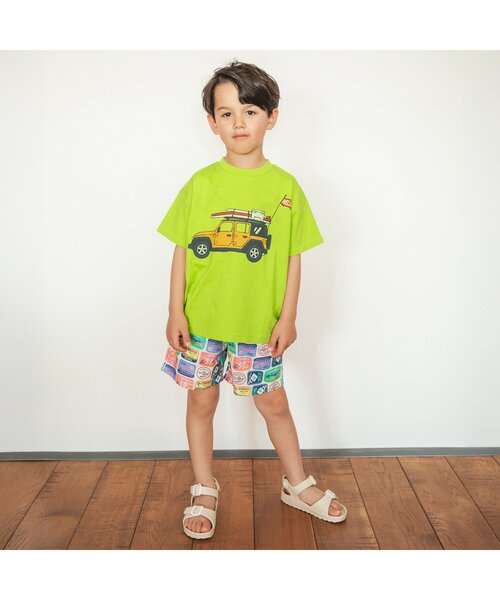 BREEZE(ブリーズ)の「【ジュニア対応】POPグラフィック半袖Tシャツ(Tシャツ/カットソー・キッズ・サーモンピンク/グリーン/ミント/イエロー/チャコール/オフホワイト/ブルー/グレー・90/100/80/110/120/150/130/140)」の14枚目の写真