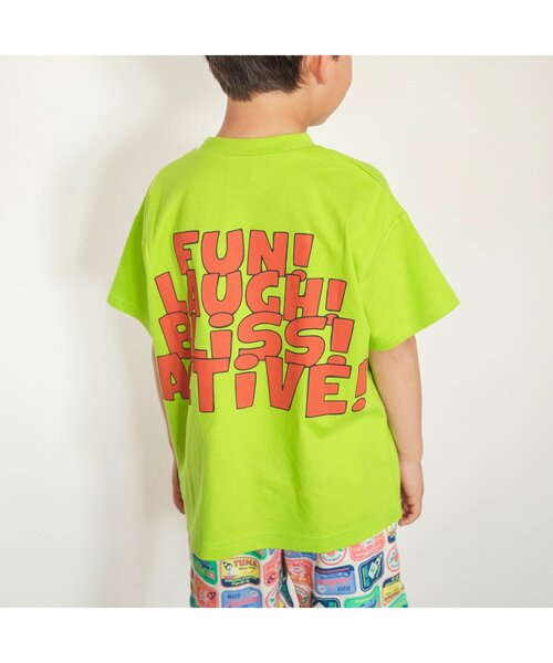 BREEZE(ブリーズ)の「【ジュニア対応】POPグラフィック半袖Tシャツ(Tシャツ/カットソー・キッズ・サーモンピンク/グリーン/ミント/イエロー/チャコール/オフホワイト/ブルー/グレー・90/100/80/110/120/150/130/140)」の16枚目の写真