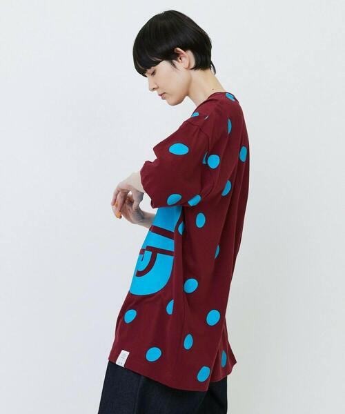 FRAPBOIS（フラボア）の「マークドットT（Tシャツ/カットソー・レディース・ブラック/ホワイト/エンジ・1）」の11枚目の写真