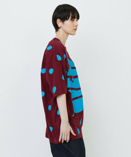 FRAPBOIS（フラボア）の「マークドットT（Tシャツ/カットソー・レディース・ブラック/ホワイト/エンジ・1）」の13枚目の写真