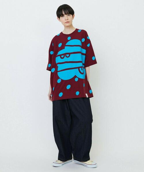 FRAPBOIS（フラボア）の「マークドットT（Tシャツ/カットソー・レディース・ブラック/ホワイト/エンジ・1）」の18枚目の写真