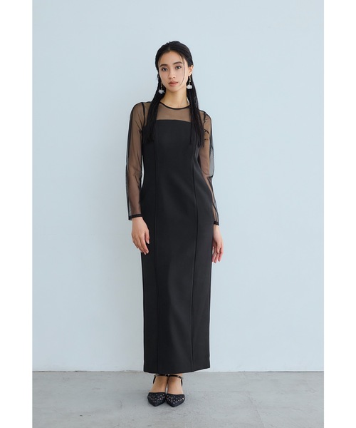 【ANDRESD】 niana パールビスチェドレス 2点セット niana（ニアナ） ドレス パールビスチェドレス 2点セット チュール