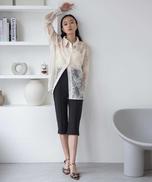 JEANASIS（ジーナシス）の「サイドスリットカプリパンツ/497969（その他パンツ・レディース・ブラック・FREE）」の8枚目の写真