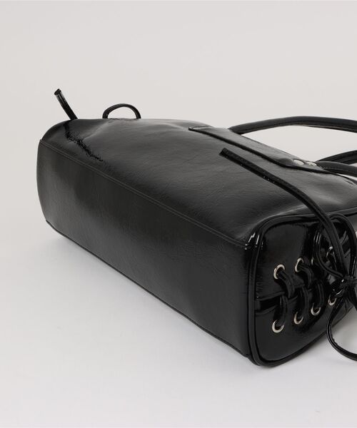 PAGEBOY（ページボーイ）の「レースアップボストンBAG（ショルダーバッグ・レディース・シルバー/ブラック・FREE）」の14枚目の写真