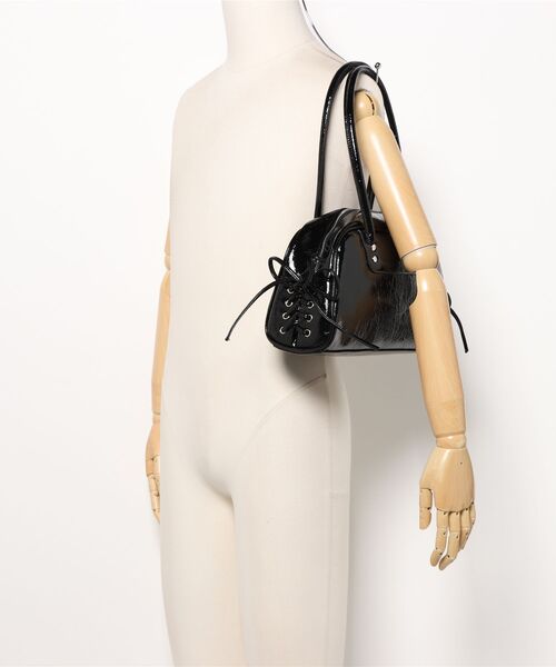 PAGEBOY（ページボーイ）の「レースアップボストンBAG（ショルダーバッグ・レディース・シルバー/ブラック・FREE）」の12枚目の写真
