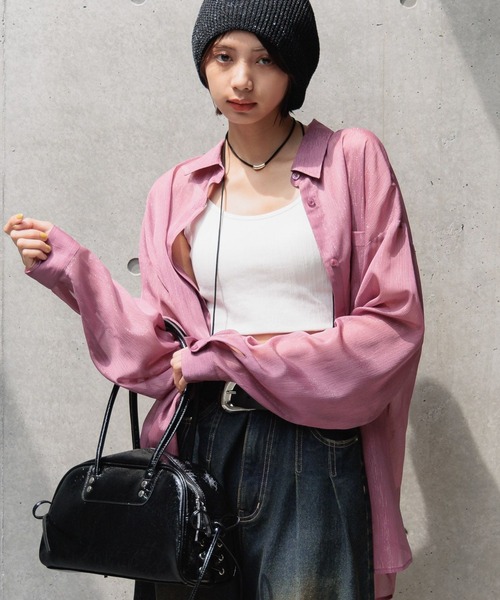 PAGEBOY（ページボーイ）の「レースアップボストンBAG（ショルダーバッグ・レディース・シルバー/ブラック・FREE）」の11枚目の写真