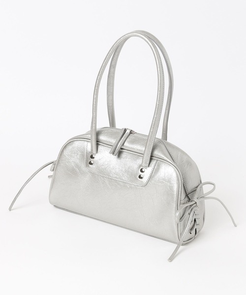 PAGEBOY（ページボーイ）の「レースアップボストンBAG（ショルダーバッグ・レディース・シルバー/ブラック・FREE）」の9枚目の写真