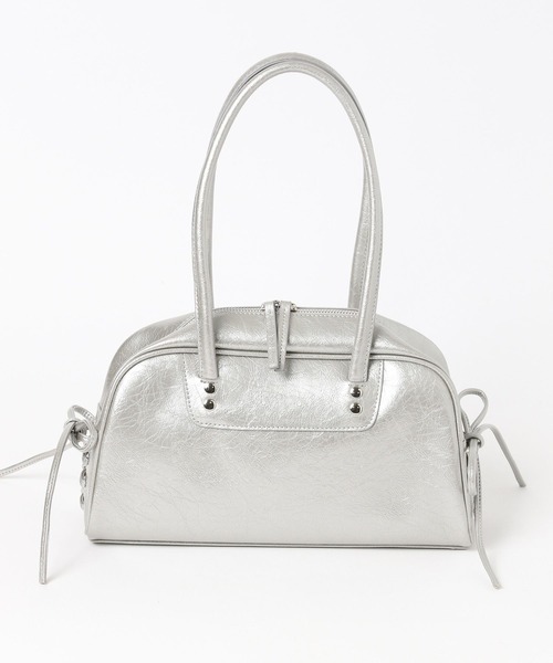 PAGEBOY（ページボーイ）の「レースアップボストンBAG（ショルダーバッグ・レディース・シルバー/ブラック・FREE）」の8枚目の写真