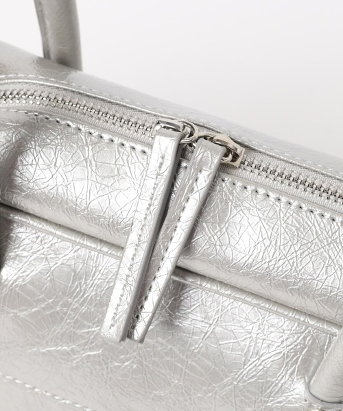 PAGEBOY（ページボーイ）の「レースアップボストンBAG（ショルダーバッグ・レディース・シルバー/ブラック・FREE）」の7枚目の写真