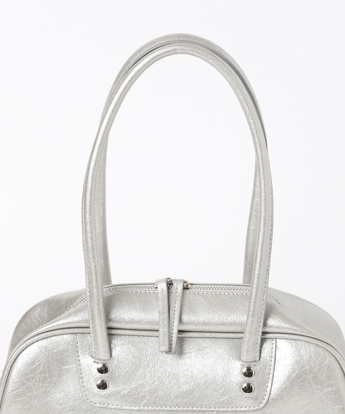 PAGEBOY（ページボーイ）の「レースアップボストンBAG（ショルダーバッグ・レディース・シルバー/ブラック・FREE）」の3枚目の写真