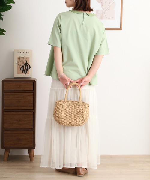 Emago(イマゴ)の「EMAGO 花刺繍ブラウス(シャツ/ブラウス・レディース・ホワイト/オリーブ/ブラック・FREE)」の20枚目の写真