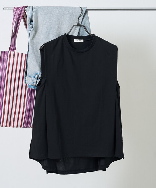 gasa 流星　ショルダータックフレンチスリーブ gasa 流星ショルダータックフレンチスリーブ