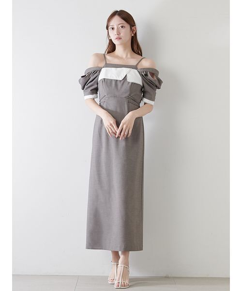 SNIDEL スナイデル　ワンピース　新品！ SNIDEL SALE50%OFF スナイデル ワンピース 24秋冬 チュール