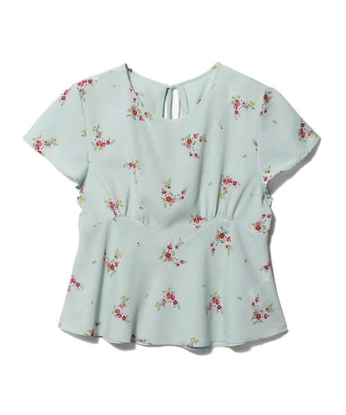 ESTNATION(エストネーション)の「ESTNATION / フラワーブーケプリント ブラウス(シャツ/ブラウス・レディース・カリビアンブルー・36/38)」の5枚目の写真