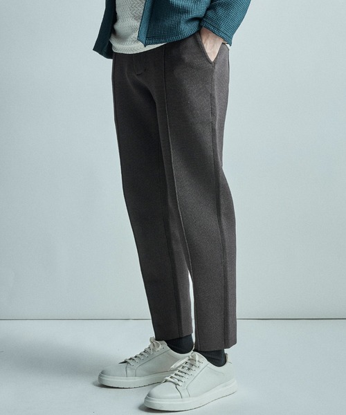 MEN'S BIGI（メンズビギ）の「【ACTIVE TAILOR/アクティブテイラー】ミラノリブニットパンツ＜マシンウォッシャブル＞（その他パンツ・メンズ・ブラウン系その他/ブラック/ネイビー・04/03/01/02）」の4枚目の写真