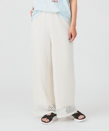 Ray BEAMS | 箔プリント レース イージー パンツ(その他パンツ)