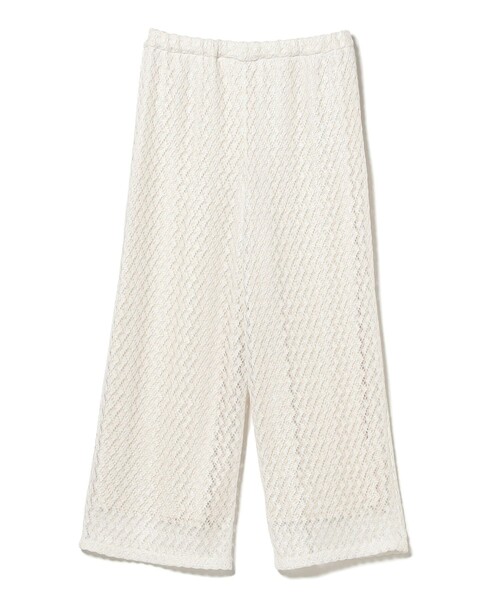 Ray BEAMS（レイビームス）の「箔プリント レース イージー パンツ（その他パンツ・レディース・オフホワイト/ブラック・ONE SIZE）」の12枚目の写真