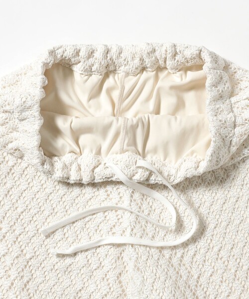 Ray BEAMS（レイビームス）の「箔プリント レース イージー パンツ（その他パンツ・レディース・オフホワイト/ブラック・ONE SIZE）」の15枚目の写真