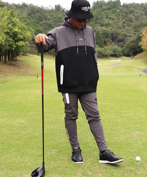 LUXE/R GOLF(ラグジュ ゴルフ)の「(RM)【LUXE/R GOLF】ストレッチ ブロード メッシュ 切り替え イージー チノパンツ(チノパンツ・メンズ・カーキ/ベージュ/チャコールグレー・L/XL/M)」の6枚目の写真