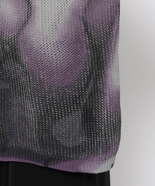 HARE（ハレ）の「マーブルメッシュニットシャツ(HARE)（ニット/セーター・メンズ・グレー/ブラック・FREE）」の17枚目の写真