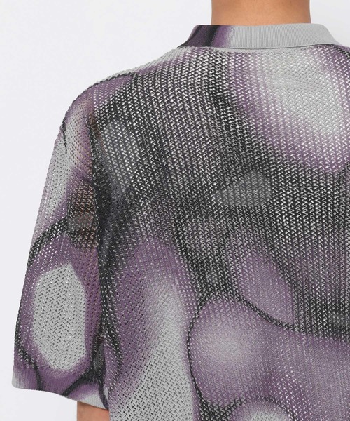 HARE（ハレ）の「マーブルメッシュニットシャツ(HARE)（ニット/セーター・メンズ・グレー/ブラック・FREE）」の18枚目の写真
