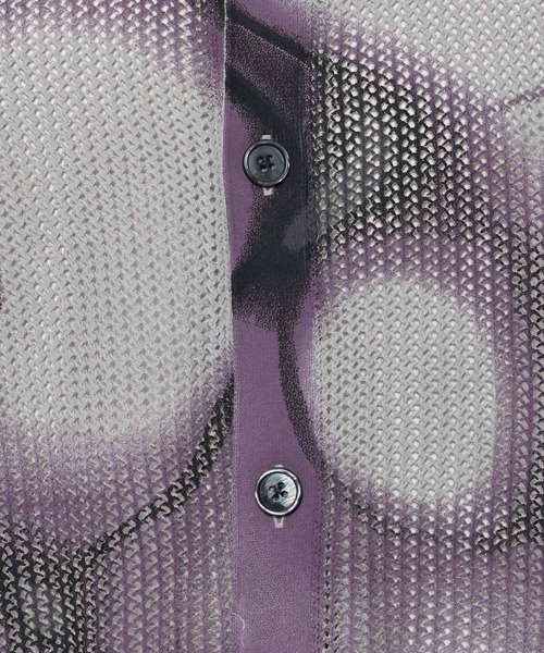 HARE（ハレ）の「マーブルメッシュニットシャツ(HARE)（ニット/セーター・メンズ・グレー/ブラック・FREE）」の19枚目の写真