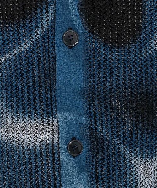 HARE（ハレ）の「マーブルメッシュニットシャツ(HARE)（ニット/セーター・メンズ・グレー/ブラック・FREE）」の20枚目の写真