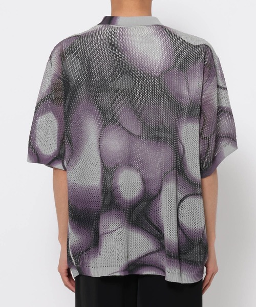 HARE（ハレ）の「マーブルメッシュニットシャツ(HARE)（ニット/セーター・メンズ・グレー/ブラック・FREE）」の14枚目の写真