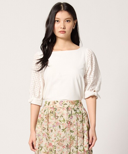 TOCCA(トッカ)の「CARAMEL WRAPPING トップス(Tシャツ/カットソー・レディース・アイボリー系/ブラック系/ネイビー系・SMALL/MEDIUM)」の6枚目の写真