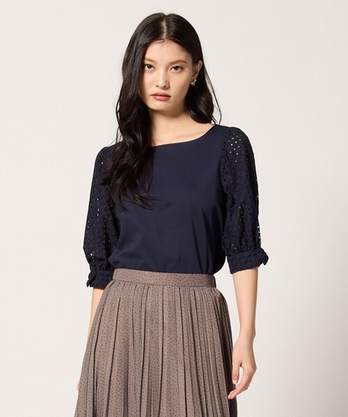 TOCCA(トッカ)の「CARAMEL WRAPPING トップス(Tシャツ/カットソー・レディース・アイボリー系/ブラック系/ネイビー系・SMALL/MEDIUM)」の7枚目の写真