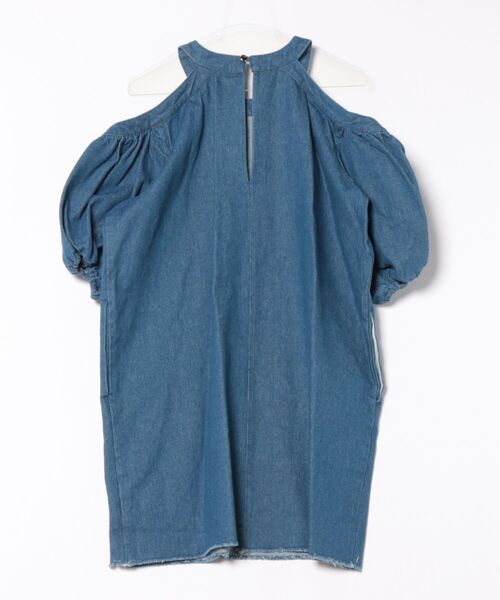 PROVOKE （プロヴォーク）の「DENIM DROPSHOULDER MINI DRESS（チューブトップ・レディース・ブルー・FREE）」の8枚目の写真