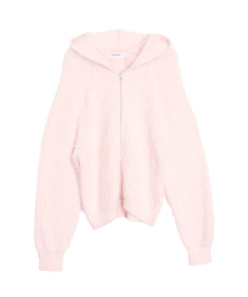 CALNAMUR（カルナムール）の「CATイヤーシャギーフーディー（パーカー・レディース・ピンク/グレー・FREE）」の19枚目の写真