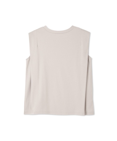 ketty(ケティ)の「【汗染み防止】タックフレンチスリーブトップス≪洗濯機で洗える≫(Tシャツ/カットソー・レディース・ブラック/オフホワイト/ライトグレー・M)」の5枚目の写真