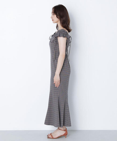 NATURAL BEAUTY BASIC（ナチュラルビューティーベーシック）の「◇チェックキャミワンピース（ワンピース・レディース・ブラウン系その他/イエロー系その他・MEDIUM/P/S）」の11枚目の写真