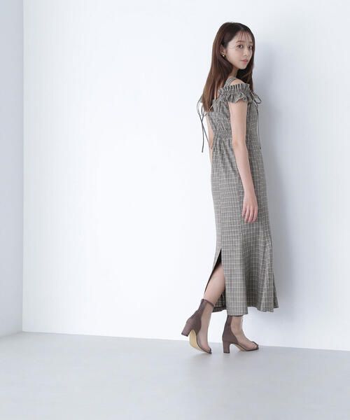 NATURAL BEAUTY BASIC（ナチュラルビューティーベーシック）の「◇チェックキャミワンピース（ワンピース・レディース・ブラウン系その他/イエロー系その他・MEDIUM/P/S）」の20枚目の写真