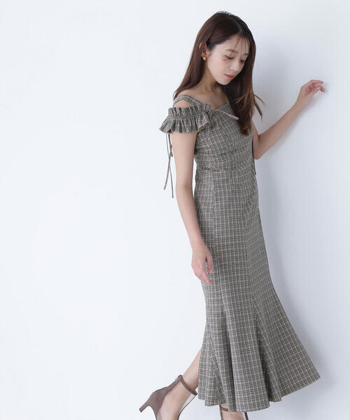 NATURAL BEAUTY BASIC（ナチュラルビューティーベーシック）の「◇チェックキャミワンピース（ワンピース・レディース・ブラウン系その他/イエロー系その他・MEDIUM/P/S）」の22枚目の写真