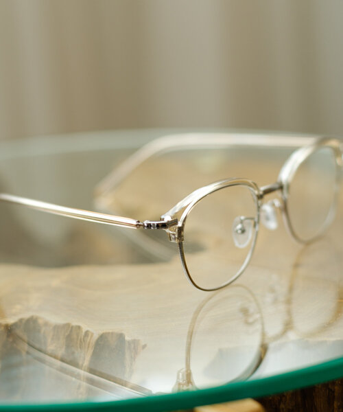 Kastane（カスタネ）の「ハーフリムメガネ（メガネ・レディース・シルバー/ブラウン・FREE）」の3枚目の写真