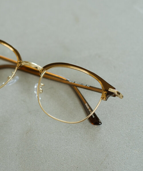Kastane（カスタネ）の「ハーフリムメガネ（メガネ・レディース・シルバー/ブラウン・FREE）」の7枚目の写真
