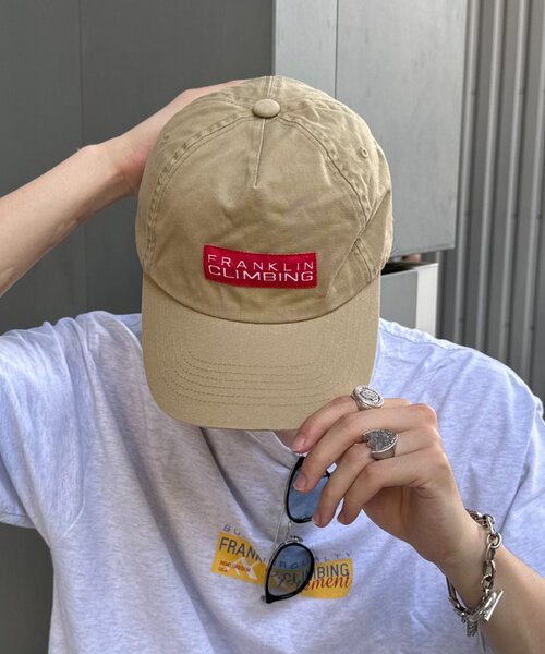 Franklin Climbing（フランクリンクライミング）の「【Franklin Climbing】 RED LABELCAP（キャップ・レディース・ブラック/ベージュ/ネイビー・ONE SIZE）」の3枚目の写真