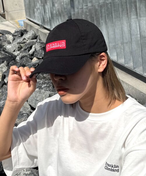 Franklin Climbing（フランクリンクライミング）の「【Franklin Climbing】 RED LABELCAP（キャップ・レディース・ブラック/ベージュ/ネイビー・ONE SIZE）」の4枚目の写真