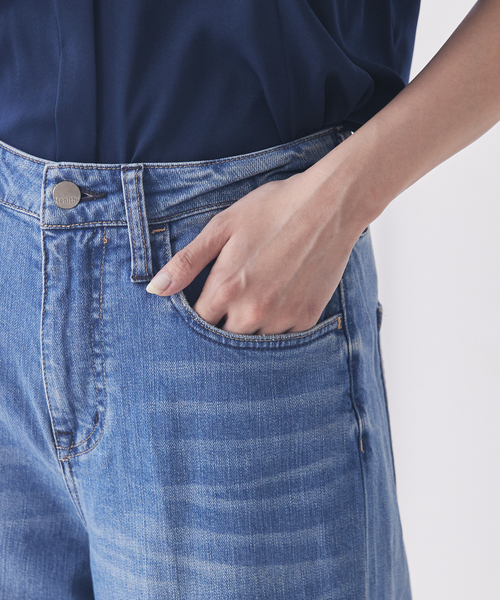 Healthy denim(ヘルシーデニム)の「【Healthy DENIM】Wild Ginger ワイドデニム(デニムパンツ・レディース・ブルー/インディゴブルー・38/32/34/36)」の16枚目の写真