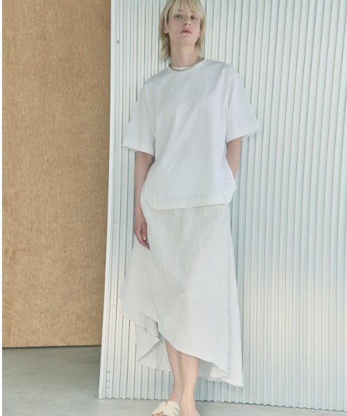 Muel Chic(ミュエルシック)の「Simply CS シンプリーカットソー(Tシャツ/カットソー・レディース・ブラック/ホワイト/コーラルピンク/ブラウン/ミント・FREE)」の10枚目の写真