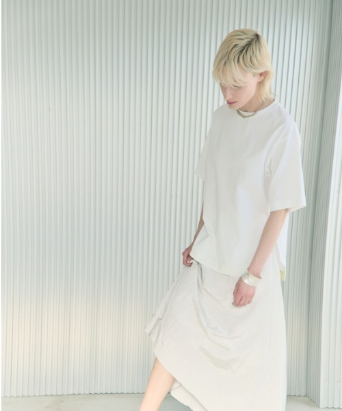 Muel Chic(ミュエルシック)の「Simply CS シンプリーカットソー(Tシャツ/カットソー・レディース・ブラック/ホワイト/コーラルピンク/ブラウン/ミント・FREE)」の11枚目の写真