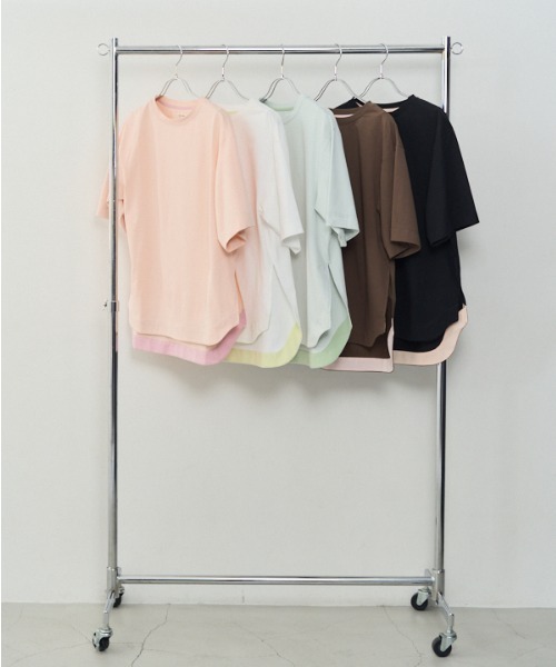 Muel Chic(ミュエルシック)の「Simply CS シンプリーカットソー(Tシャツ/カットソー・レディース・ブラック/ホワイト/コーラルピンク/ブラウン/ミント・FREE)」の6枚目の写真