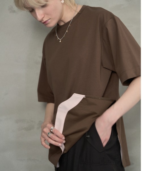 Muel Chic(ミュエルシック)の「Simply CS シンプリーカットソー(Tシャツ/カットソー・レディース・ブラック/ホワイト/コーラルピンク/ブラウン/ミント・FREE)」の22枚目の写真