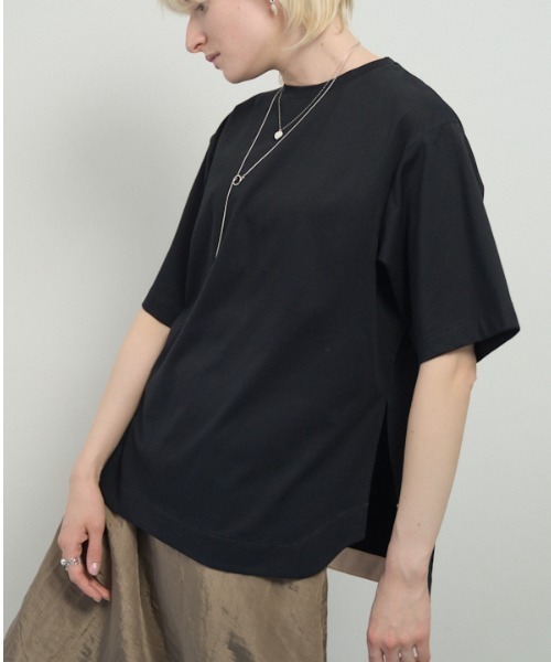 Muel Chic(ミュエルシック)の「Simply CS シンプリーカットソー(Tシャツ/カットソー・レディース・ブラック/ホワイト/コーラルピンク/ブラウン/ミント・FREE)」の16枚目の写真