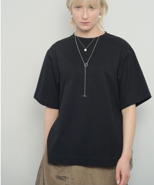 Muel Chic(ミュエルシック)の「Simply CS シンプリーカットソー(Tシャツ/カットソー・レディース・ブラック/ホワイト/コーラルピンク/ブラウン/ミント・FREE)」の19枚目の写真