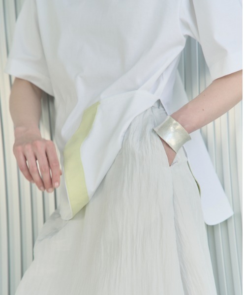 Muel Chic(ミュエルシック)の「Simply CS シンプリーカットソー(Tシャツ/カットソー・レディース・ブラック/ホワイト/コーラルピンク/ブラウン/ミント・FREE)」の13枚目の写真